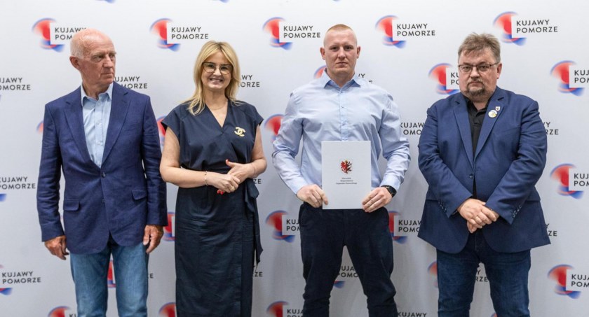 Dla Wdy Świecie dotację odebrał trener pięściarzy Paweł Grześk