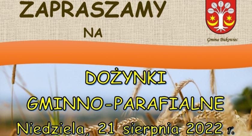 Dożynki w gminie Bukowiec - plakat