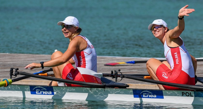 Marta Wieliczko (z prawej) i Joanna Dittmann miały w Monachium startować w czwórce podwójnej, ale kontuzja ich koleżanki z teamu sprawiła, że popłynęły w deblu (fot. FB Polskie Wiosła PZTW)