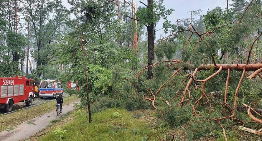 Zdjęcie z ubiegłorocznej nawałnicy/fot. OSP Miedzno