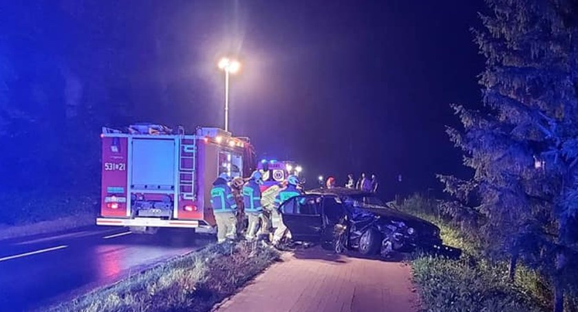 Zdjęcie, wypadek w Sulnowie fot. OSP Ratownik