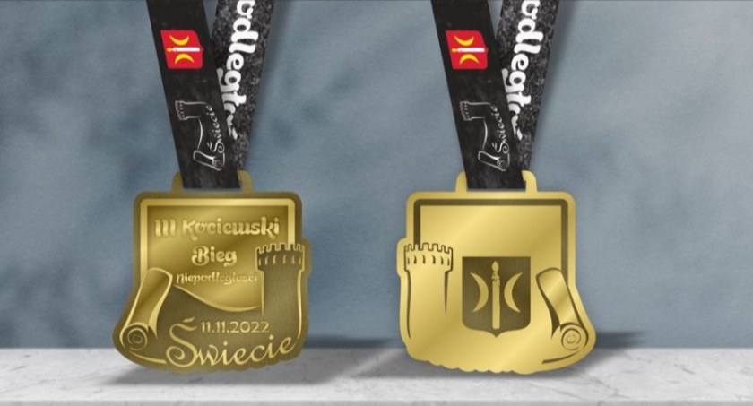 Taki pamiątkowy medal otrzymają zawodnicy na mecie