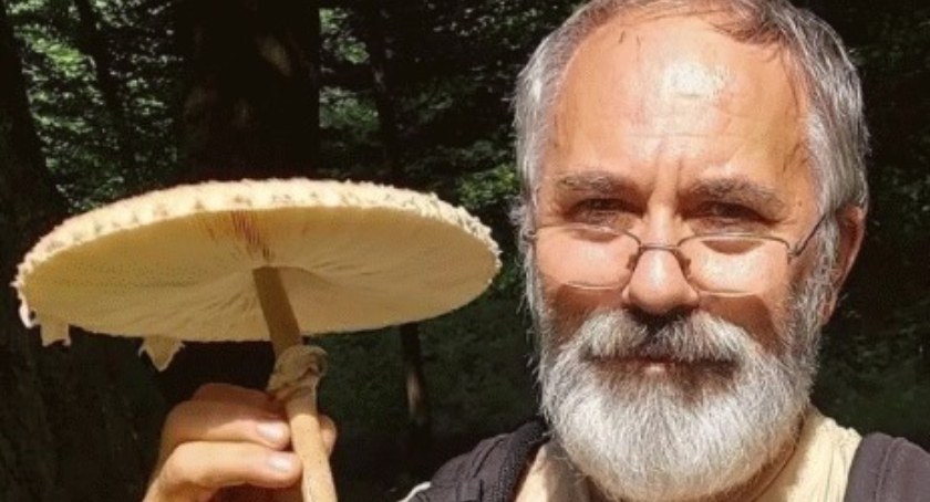  Na zdjęciu Wiesław Kamiński, grzyboznawca, redaktor portalu nagrzyby.pl, propagator grzybobrań