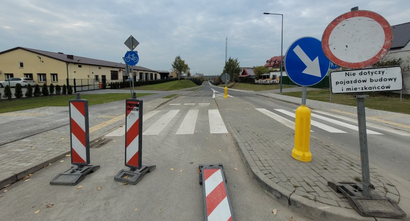 Zdjęcie ostatniego odcinka ul. Armii Krajowej w Świeciu, który nadal jest zamknięty