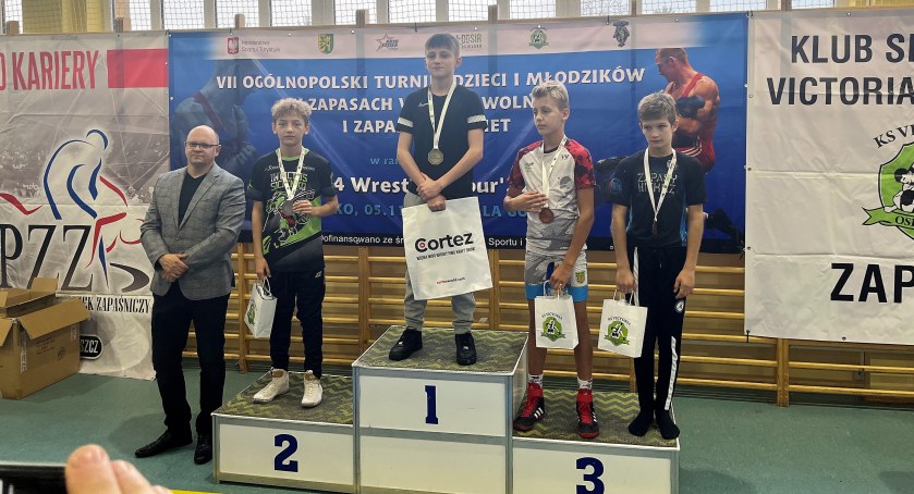 Jeżewianin Hubert Dalak podobnie jak w Pelplinie zajął 2. miejsce w wadze 41 kg młodzików (fot. nadesłane)