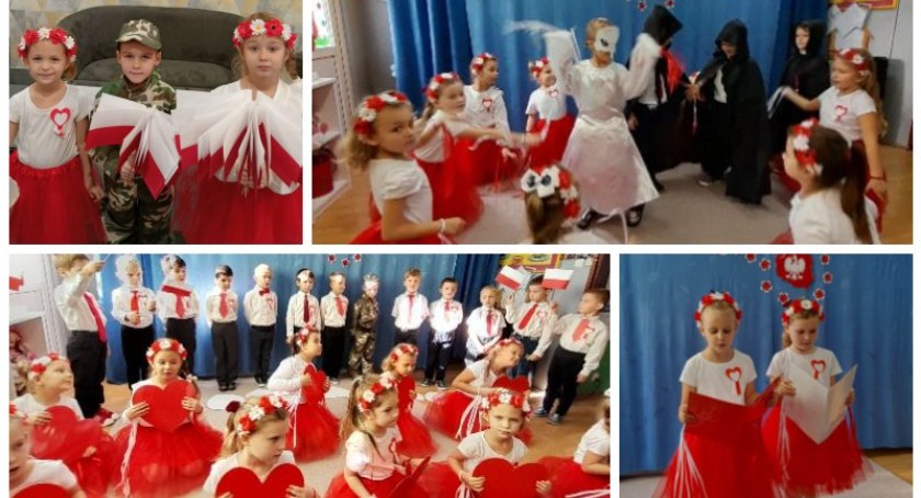 Zdjęcia, Święto Niepodległości w przedszkolu 