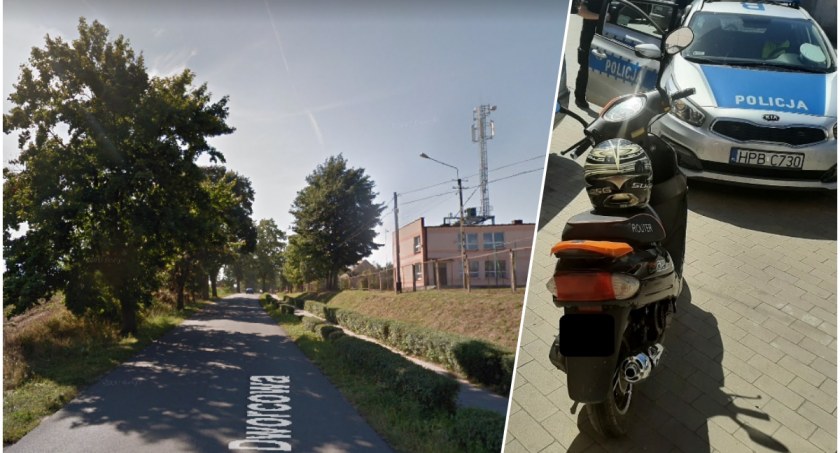 Kierowca motoroweru uderzył w przydrożne drzewo/fot. Google Street View, zdjęcie ilustracyjne