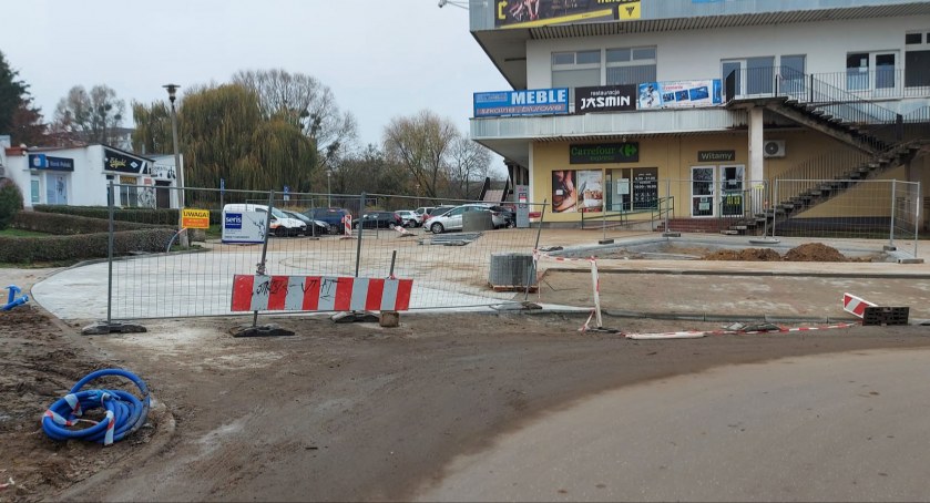 Zdjęcia, remont przy ulicy Wyszyńskiego / fot: Sebastian Glaziński
