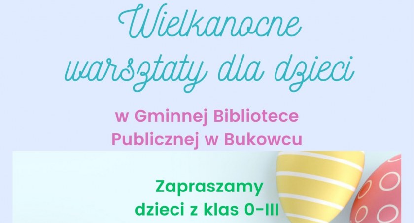 Warsztaty Wielkanocne - plakat