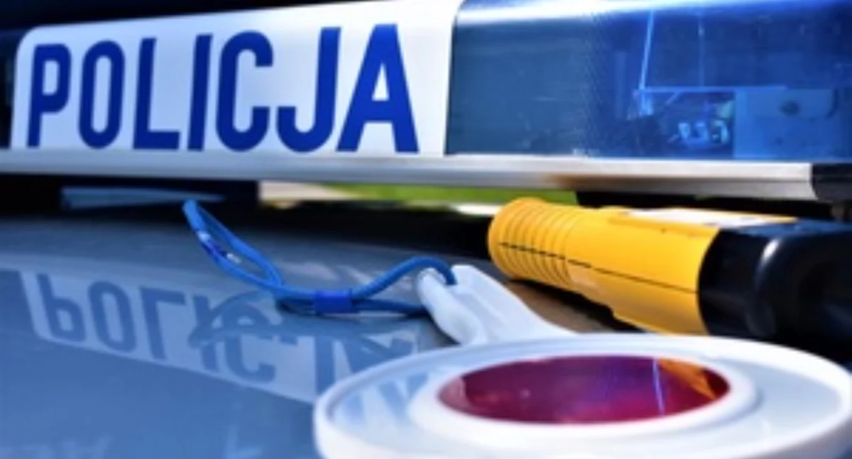 Akcja policji, Pijany rowerzysta zatrzymany Chciał jechać Niemiec - zdjęcie, fotografia