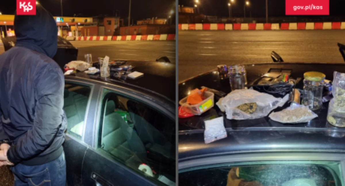 Narkotyki, Mieszkaniec Świecia wpadł autostradzie miał uprawnień kierowania posiadał narkotyki - zdjęcie, fotografia