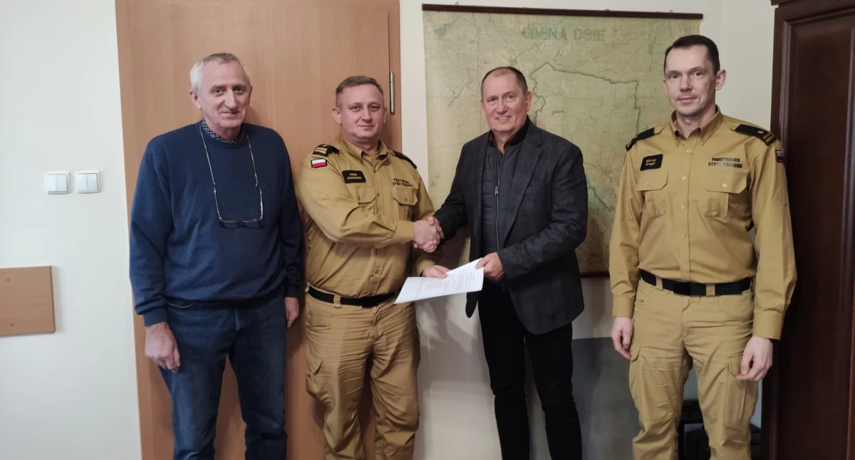 Akcja straży, Miedzno dalej strukturach Podpisano porozumienie - zdjęcie, fotografia