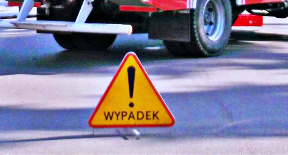 Wypadek drogowy, Śmiertelny wypadek powiecie świeckim Droga była zablokowana - zdjęcie, fotografia