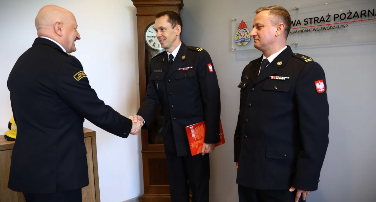 Akcja straży, Zmiany Świeciu zastępca komendanta - zdjęcie, fotografia