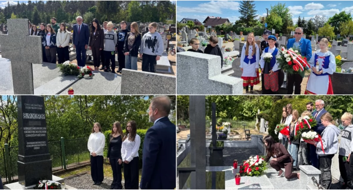 Historia, Ofiarom wojny światowej Samorządowcy młodzież oddali hołd - zdjęcie, fotografia
