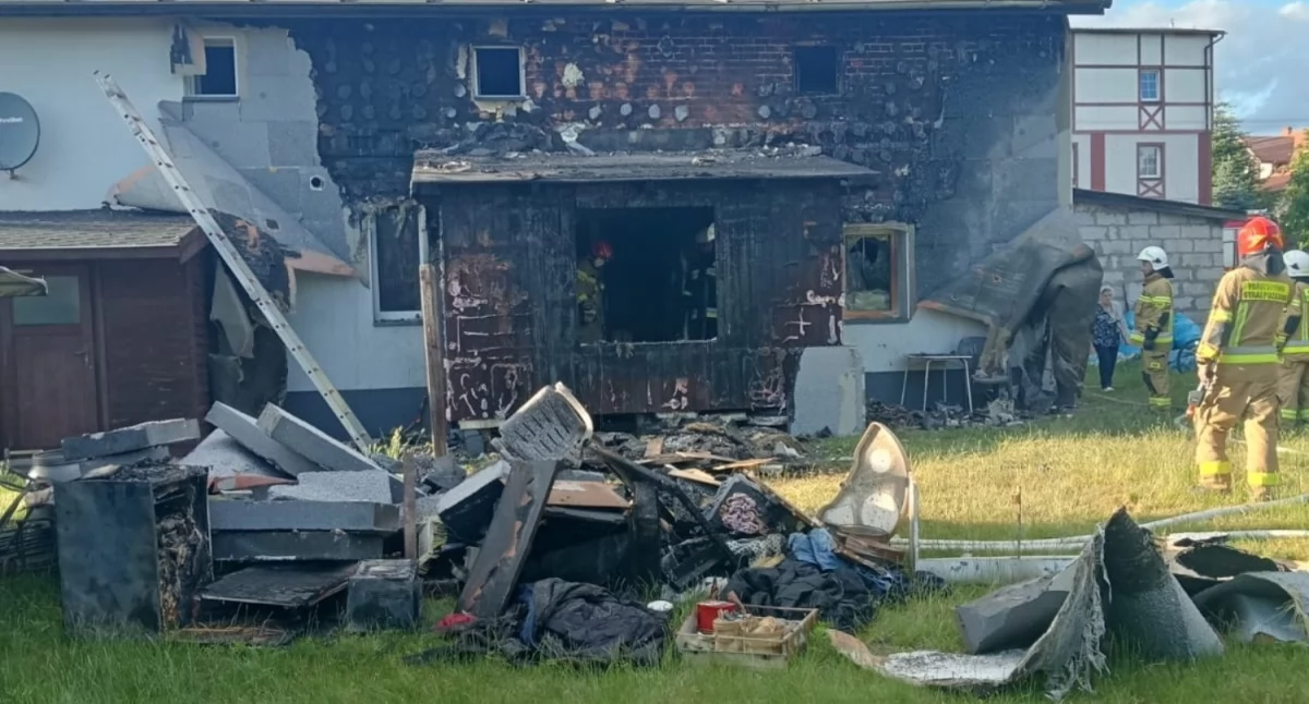 Pożar, Pożar Grażyna poniosła spore straty - zdjęcie, fotografia