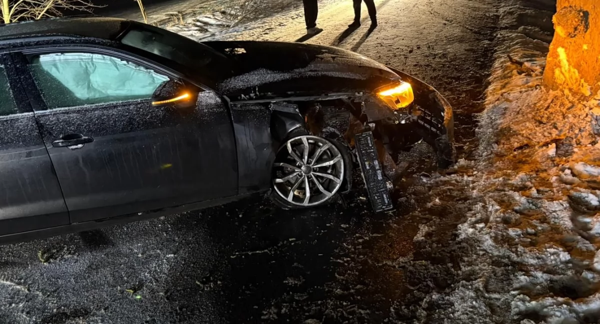 Wypadek drogowy, Seria zdarzeń drogowych terenie gminy Pruszcz Kolizja kolizją - zdjęcie, fotografia