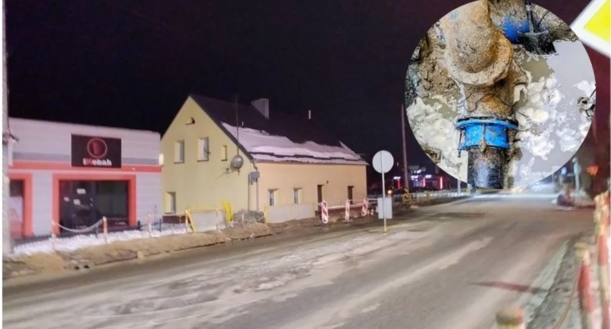 Komunikaty, Awaria Nowem usunięta mieszkańców końcu płynie - zdjęcie, fotografia