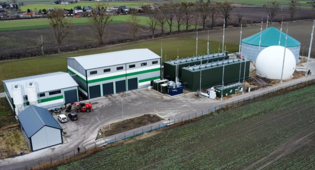 Na fotografii przykładowa biometanownia w Brodach fot. Ministerstwo Klimatu i Środowiska