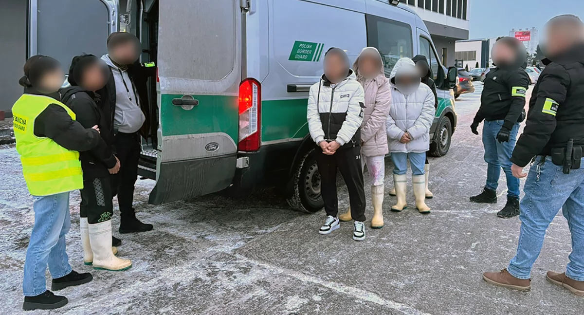 Kronika kryminalna , Duża akcja Straży Granicznej Chełmnie Zatrzymano obcokrajowców - zdjęcie, fotografia