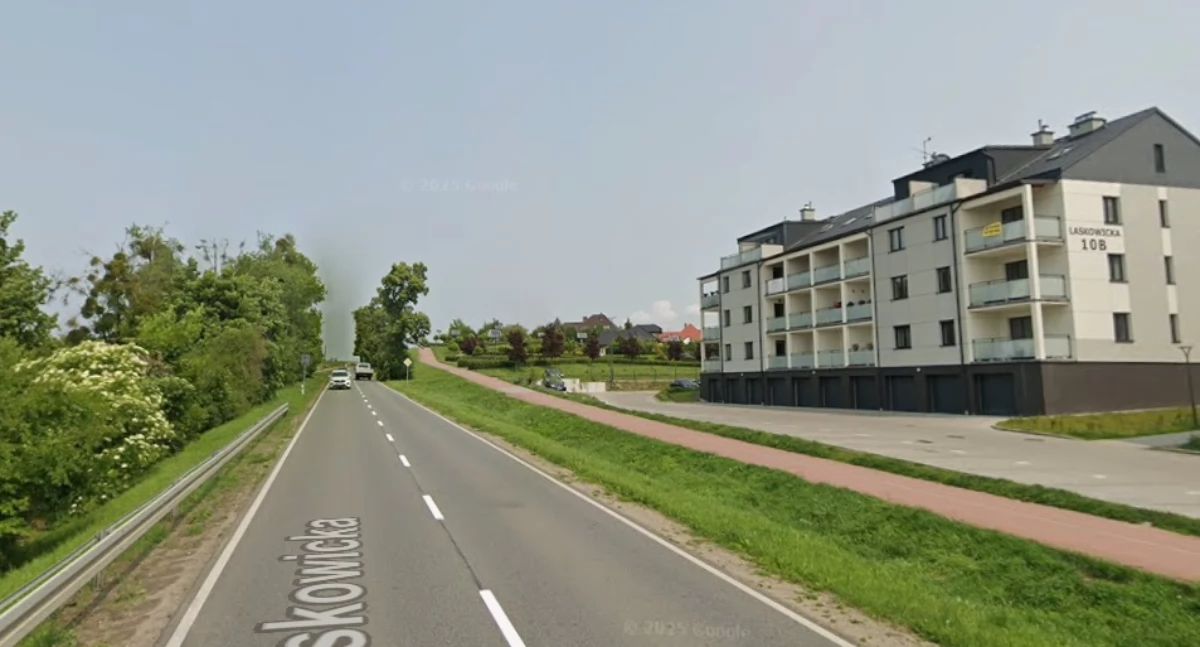 Na fotografii ulica Laskowicka w Świeciu
