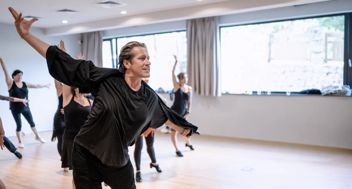 Na fotografii polski tancerz Robert Kochanek