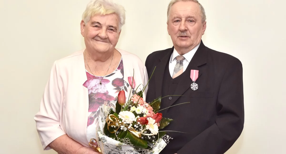Jubileusz, Maria Henryk Łamek świętowali Złote Wszystkiego najlepszego! - zdjęcie, fotografia