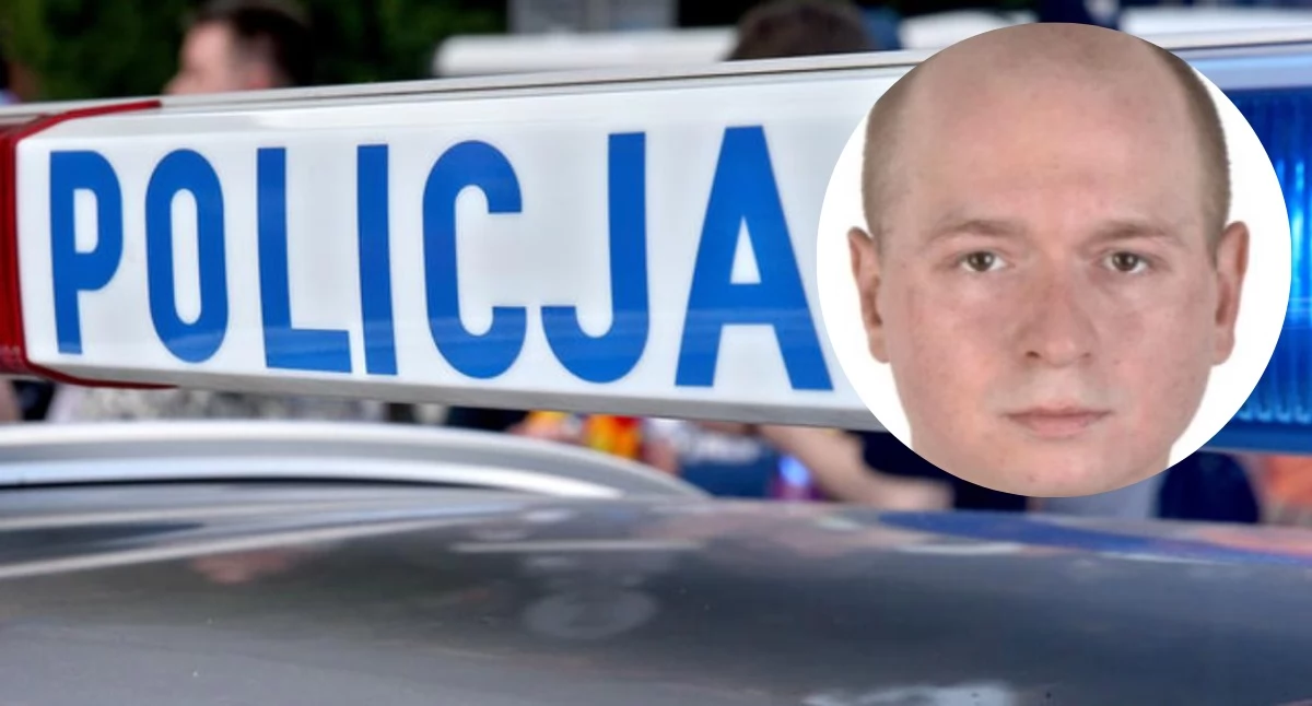 Na fotografii poszukiwany przez policję Michał Myk