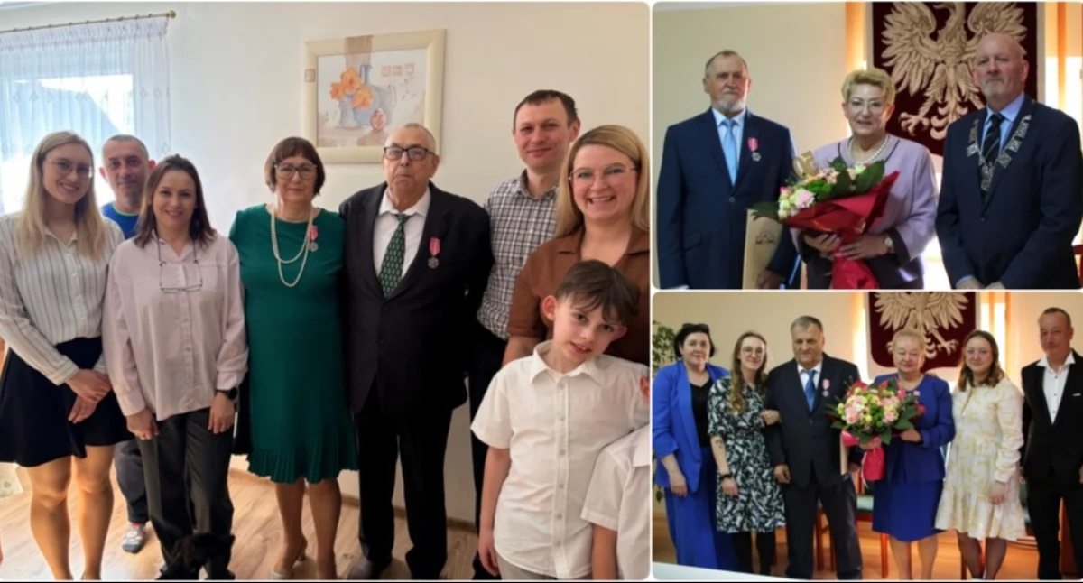 Jubileusz, Przeżyli związku małżeńskim Złote gminie Drzycim [ZDJĘCIA] - zdjęcie, fotografia