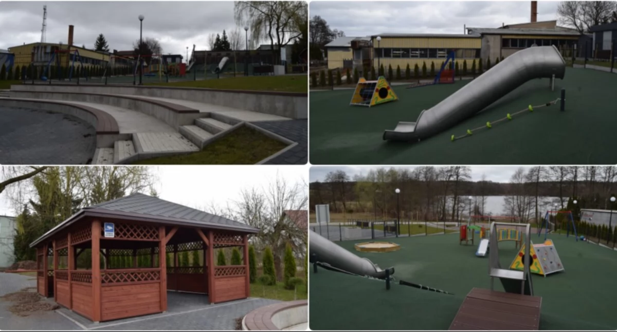 Inwestycje, Świekatowie powstało wyjątkowe miejsce nowoczesny zabaw amfiteatr altana [ZDJĘCIA] - zdjęcie, fotografia