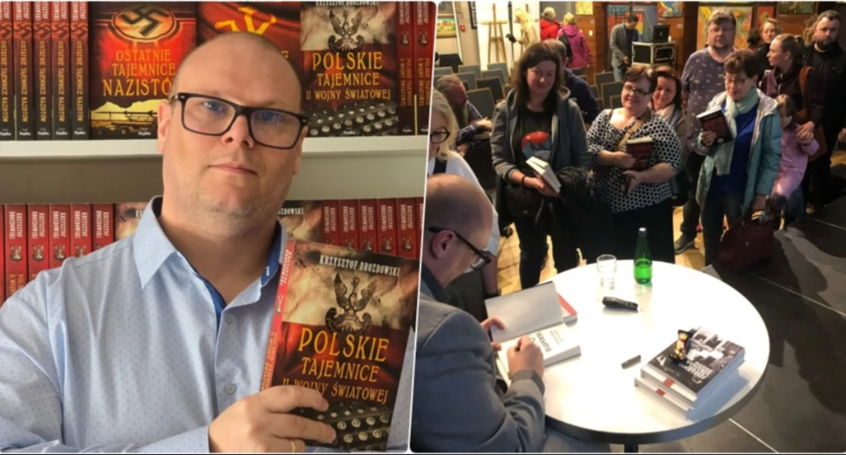 Spotkania historyczne, Krzysztof Drozdowski „Tajemnice wojny światowej” spotkanie autorskie Świeciu - zdjęcie, fotografia
