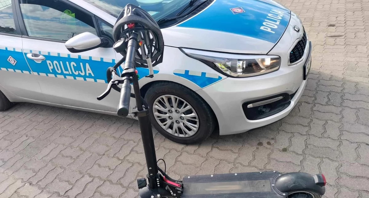 Piraci drogowi, Szalał hulajnodze elektrycznej Świeciu Musiała interweniować policja - zdjęcie, fotografia