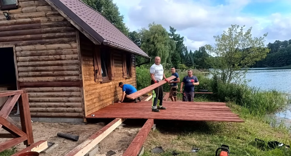 Inwestycje, remont stanicy Grzybku społeczne zaangażowanie wsparcie samorządu - zdjęcie, fotografia