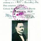 Legitymacja klubowa inż. Alfonsa Hoffmanna