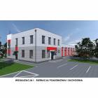Elewacja południowa i zachodnia remizy w Osiu