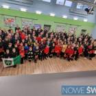 Wspólne zdjęcie wszystkich przedstawicieli Młodzieżowych Drużyn Pożarniczych