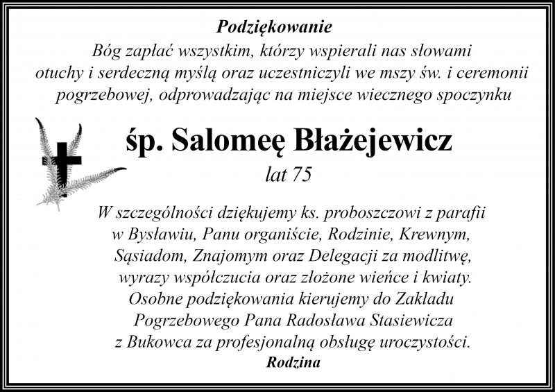 Salomea Błażejewicz