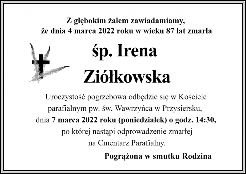 Irena  Ziółkowska