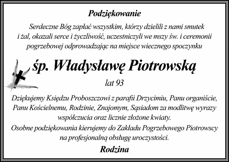 Władysława  Piotrowska