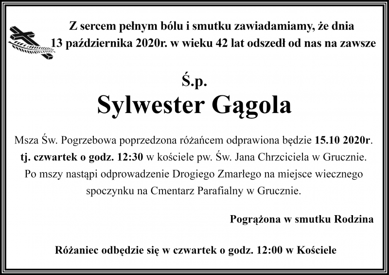 Sylwester  Gągola