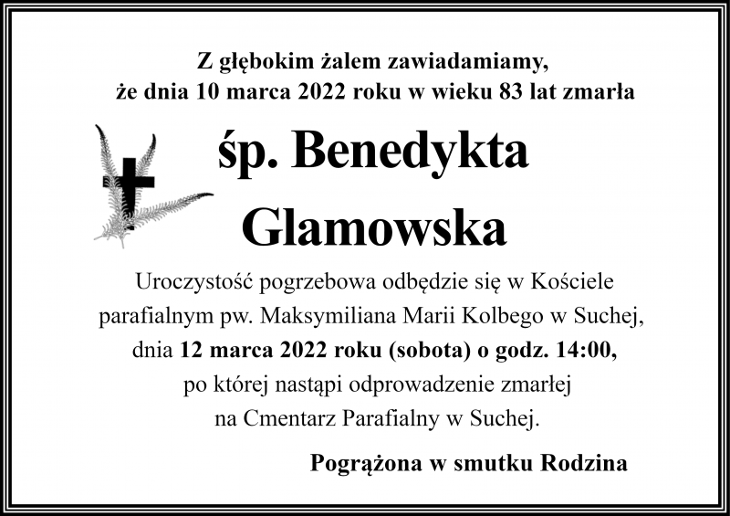 Benedykta Glamowska
