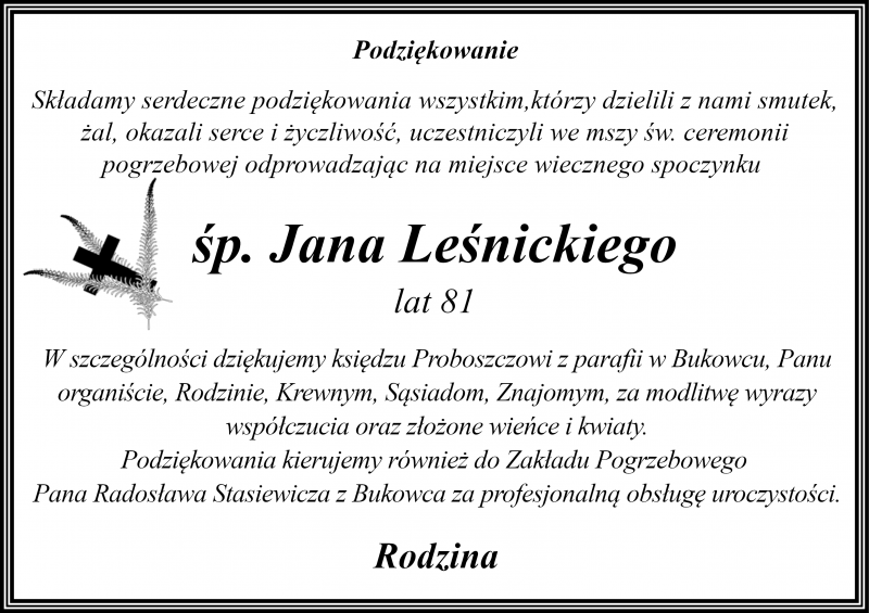 Jan Leśnicki