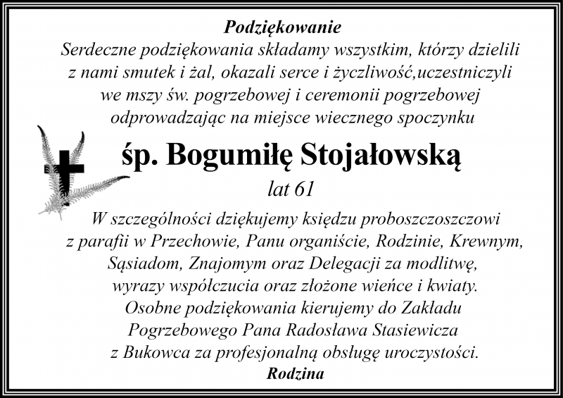 Bogumiła Stojałowska