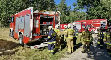 Duże ćwiczenia strażaków w regionie. Ratowano kajakarzy, gaszono pożar lasu