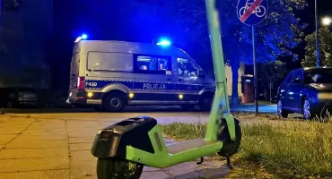 Pijany przewrócił się na hulajnodze elektrycznej. Został przewieziony do szpitala