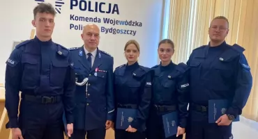 Nowi policjanci w KPP Świecie. Złożyli ślubowanie