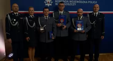 „Kryształowe serca” dla policjantów. Wśród wyróżnionych funkcjonariusze z powiatu świeckiego