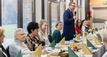 Spotkanie wigilijne organizowane przez Mieszkania Wspomagane oraz Dzienny Dom Pomocy w Świeciu. Podzielono się opłatkiem