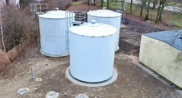 Nowy zbiornik wody w stacji uzdatniania w Bukowcu. W grudniu zakończono inwestycję