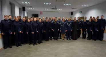 54 nowych policjantów złożyło ślubowanie. - Wybraliście drogę wymagającą odwagi – zaznacza komendant